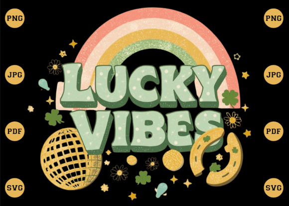 A Review of Lucky Vibes Rainbow SVG for Brand Graphics & T-Shirt Designs
