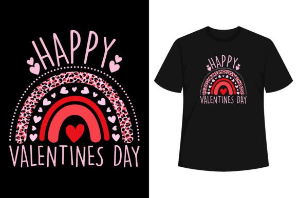 A Valentines Leopard Graphic for T-Shirts & Seasonal Crafts