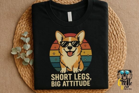 Corgi Graphic: Short Legs, Big Attitude for T-Shirt Designs