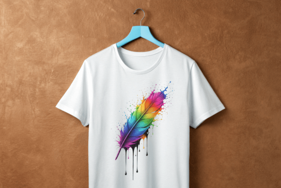Evaluating a Rainbow Feather PNG for Real-World Branding
