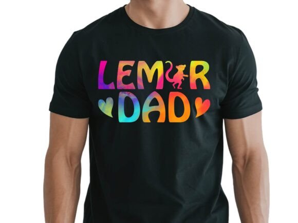 Lemur Dad Tropical Graphics for Casual T-Shirt Designs