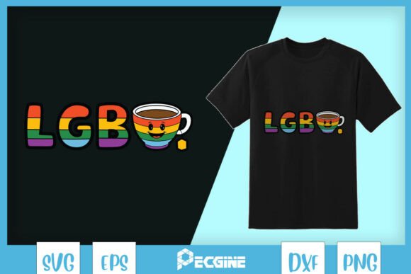 LGBT Rainbow Tea Funny Graphics for Modern T-Shirt Designs