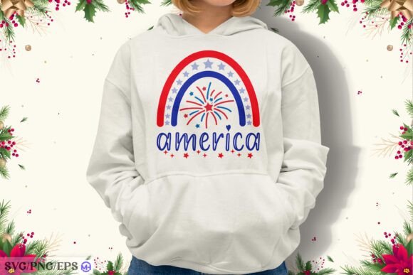 Rainbow America Graphics for T-Shirt Designs & Branding
