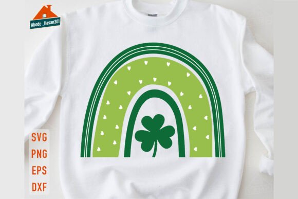 Shamrock Rainbow Graphics for T-Shirt Designs