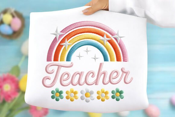 The Teacher Rainbow PNG for Graphics and T-Shirt Designs